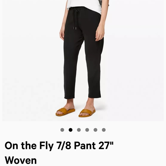 lululemon athletica Pants - On the fly woven 7/8 * 25" * pant